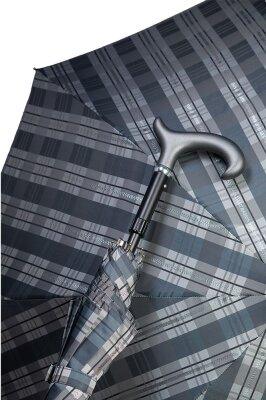 Gastrock Stützschirm Karo-Silverline