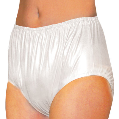 suprima incontinence PVC brief pull-on style 36 transparent-blue