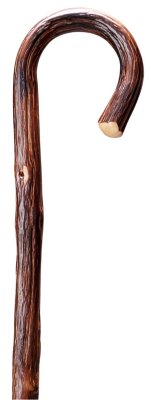Gastrock cane Oak round hook Rustic flamed