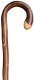 Gastrock cane Chestnut root round hook flamed