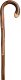 Gastrock cane Chestnut root round hook flamed