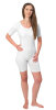 suprima short-sleeved bodysuit with back zip
