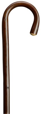 Gastrock cane Chestnut ladies walking stick brown