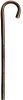 Gastrock cane Chestnut ladies walking stick brown