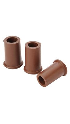 Gastrock rubber buffer for umbrellas and sticks in brown Pack of 2