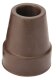 Gastrock Gummipuffer mit Stahleinlage für Metallstöcke (2er-Pack) braun Ø 18 mm