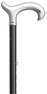 Gastrock cane Carbon-Derby Chrome
