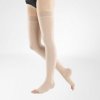 Bauerfeind VenoTrain soft CCL 2 AG Thigh stockings short Hüftbefestigung links closed toe schwarz S normal