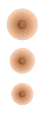 Amoena 137 Selbsthaftende Mamillen mandel large (Ø 4,8 cm)