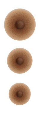 Amoena 139 Selbsthaftende Mamillen gelbbraun medium (Ø 4 cm)