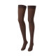 Compressana Microcotton SKL 2 AG Schenkelstrümpfe mit Dekorhaftband geschlossene Fußspitze schoko III