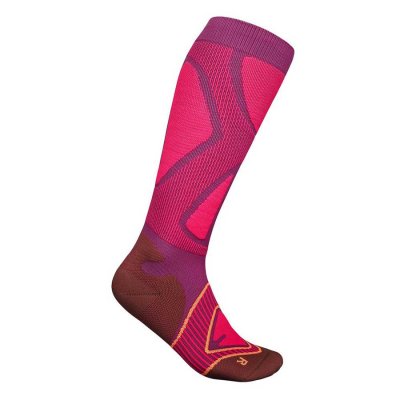 Sports Socks Bauerfeind Sports Ski Performance Compression Socks women pink S 35-37