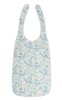 suprima adult bib polyester with loop fastener white printed