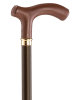 Ossenberg light metal cane structure with Fritz grip made of leather