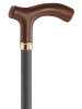 Ossenberg light metal cane structure with Fritz grip made of leather