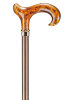 Ossenberg light metal cane metallic bronze with derby...
