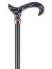 Ossenberg light metal cane black matt derby grip acrylic