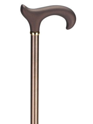 Ossenberg light metal cane bronze derby handle adjustable