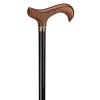 Ossenberg light metal cane with derby grip made of wood