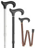 Ossenberg foldable light metal stick with black Derby handle