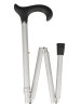 Ossenberg foldable light metal stick with black Derby handle