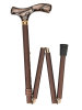 Ossenberg foldable light metal cane metallic bronze with...