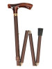 Ossenberg foldable light metal cane metallic bronze with...