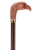 Ossenberg wooden cane brown eagle head wood look