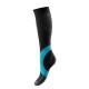 Sportstrümpfe Bauerfeind Compression Sock Training steinkohle/rivera S short
