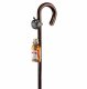 Gastrock Walking stick of nature lad with BELL and BOOZE 88 cm