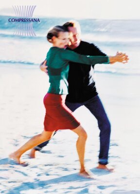 Compressana Forte KKL 2 AG Schenkelstrümpfe normal Hüftbef. als Paar zu tragen offene Fußspitze schwarz III