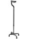 Ossenberg Carbon four-leg walker in black with cozy handle soft