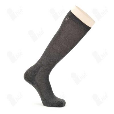 Ihle diabetic knee-high half plush stockings darkgrey mel 43-46