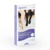 SIGVARIS Essential Thermoregulating CCL 2 AG Thigh stockings short Quadrinova Noppenhaftrand open toe nature S Plus
