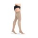 SIGVARIS Essential Thermoregulating CCL 2 AG Thigh stockings short Quadrinova Noppenhaftrand open toe nature S Plus