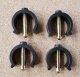Russka spare part pin clip set of 4 toilet chair bordeaux