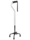 Ossenberg quadruped walking aid with soft foam grip silver