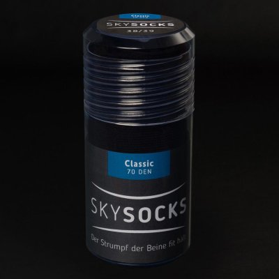 Travel Stockings Skysocks Classic black 36-37