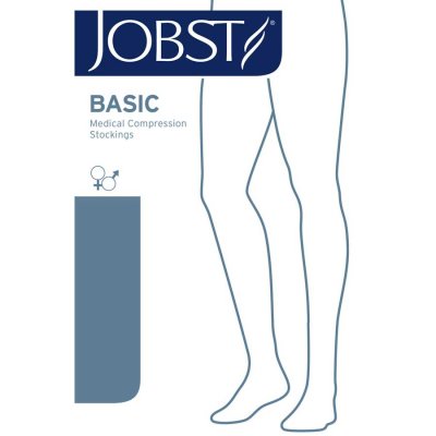 Compression Stockings Jobst Basic CCL 1 AD Knee Highs petite Noppe 2,5 closed toe haut III
