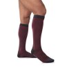 Kompressionsstrümpfe Compressana Lifestyle Pique 20 bordeaux-grau V