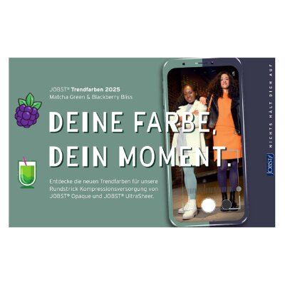 Jobst Opaque KKL 1 AG Schenkelstrümpfe petite French Bijou weit offene Fußspitze blackberry bliss II