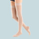 b:joynz compression stockings KKL 1 AD Kniestrümpfe - 1 Stück long Haftband Noppe 3 cm offene Fußspitze schwarz XL normal