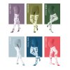 Juzo Soft Batik CCL 1 AD Knee Highs extra short Balancehaftrand schmal 3,5 cm closed toe schwarz/cosy violet V