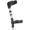 Ossenberg Gehhilfe Junior 100kg Druckknopf anatomischer Softgriff schwarz