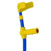 Ossenberg Gehhilfe Kiddy 100kg Druckknopf ergonomischer Hartgriff blau/ gelb