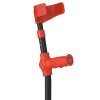Ossenberg Gehhilfe Kiddy 100kg Druckknopf ergonomischer Softgriff schwarz/ rot