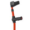 Ossenberg Gehhilfe Kiddy 100kg Druckknopf ergonomischer Softgriff rot/ schwarz