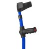 Ossenberg Gehhilfe Kiddy 100kg Druckknopf ergonomischer Softgriff blau/ schwarz
