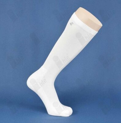 Ihle Diabetiker Kniestrumpf halb plüsch weiß 39-42