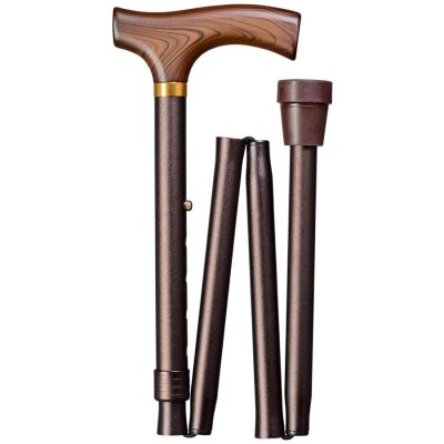 Gastrock Gehstock Fritz-Faltstock Bronze